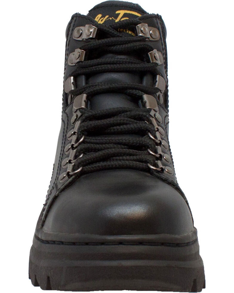 Ad Tec Women's 6" Leather Work Boots - Steel Toe, Black, hi-res