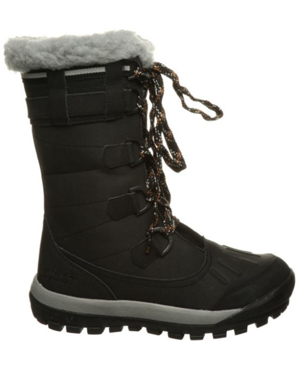 Image #2 - Bearpaw Women's Desdemona 10" Waterproof Lace-Up Boots - Round Toe, Black, hi-res