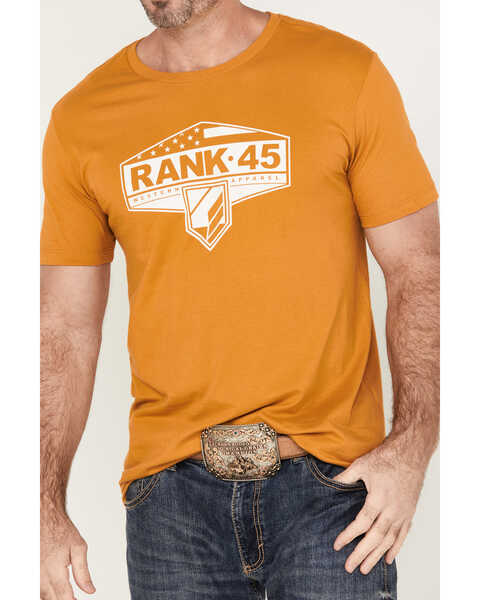 Image #3 - RANK 45® Men's Classic Short Sleeve Graphic T-Shirt, Gold, hi-res