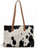 Image #1 - Ranch Junkie Women's Highlands Genuine Cowhide Large Tote, Black/white, hi-res