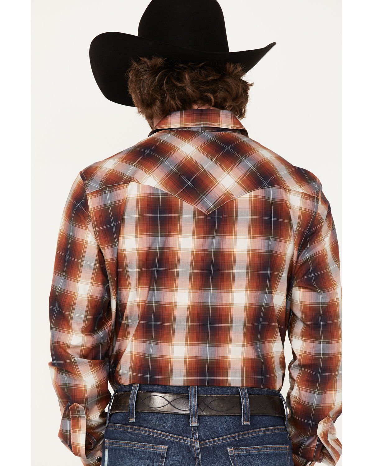 Image #4 - Pendleton Men's Bishop Large Plaid Long Sleeve Western Shirt, Rust Copper, hi-res