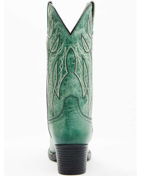 Image #5 - Laredo Women's Livia Western Boots - Snip Toe, Green, hi-res