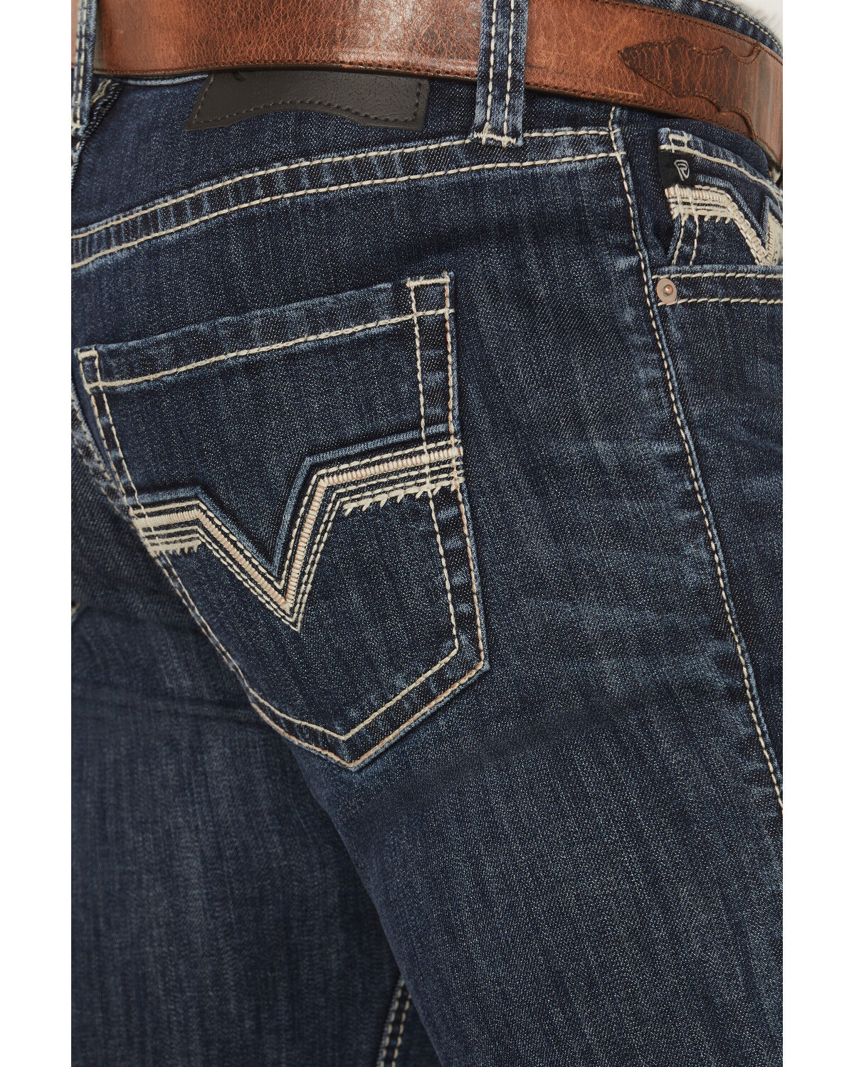 Image #4 - Rock & Roll Denim Men's Dark Wash Skinny Reflex Denim Jeans, Dark Wash, hi-res