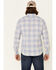 Image #4 - Flag & Anthem Men's Portola Plaid Print Long Sleeve Button Down Western Shirt , Blue, hi-res