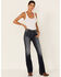 Image #1 - Shyanne Women's Medium Dark Wash Mid Rise Coolmax Bootcut Denim Jeans, , hi-res