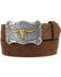Image #1 - Tony Lama Boys' Little Texas Belt and Buckle , Brown, hi-res