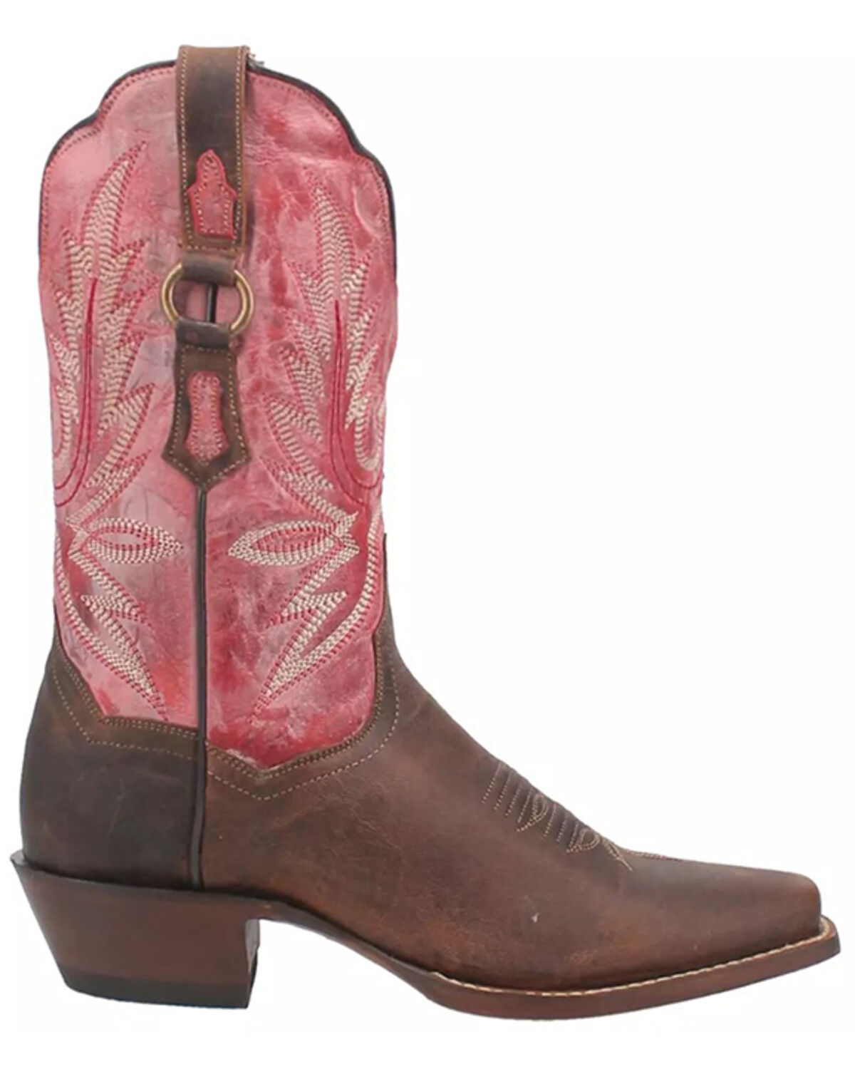 Image #2 - Dan Post Women's Tamra Western Boots - Square Toe, Brown, hi-res