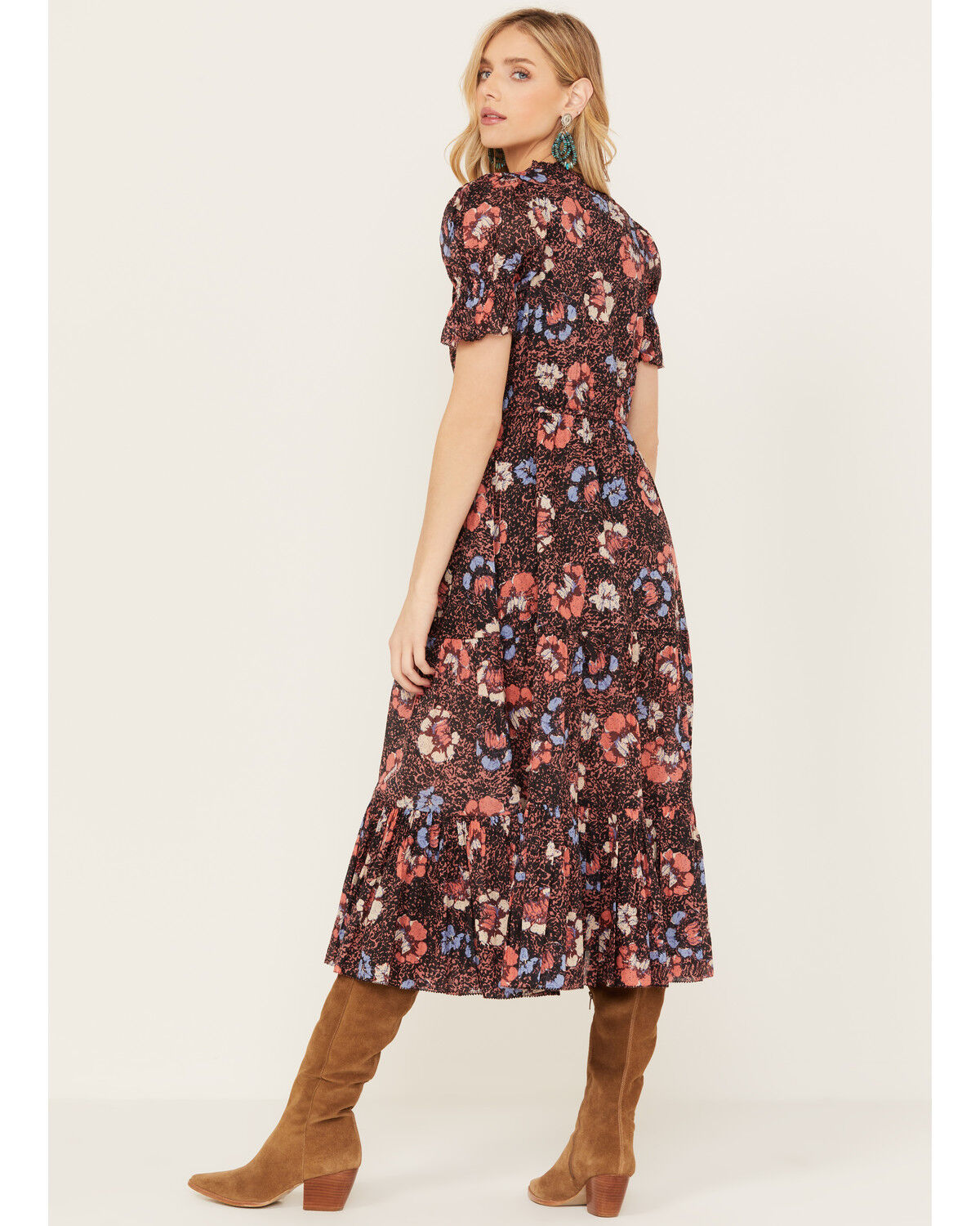 Image #4 - Cleobella Women's Multicolored Floral Caroline Midi Dress, Multi, hi-res