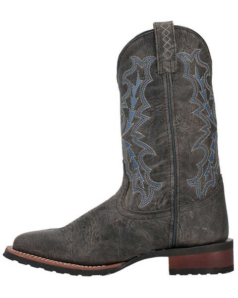 Image #3 - Laredo Men's 11" Winfield Western Boots - Broad Square Toe, Grey, hi-res