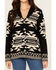 Image #3 - Cotton & Rye Women's Southwestern Print Cardigan, Black, hi-res