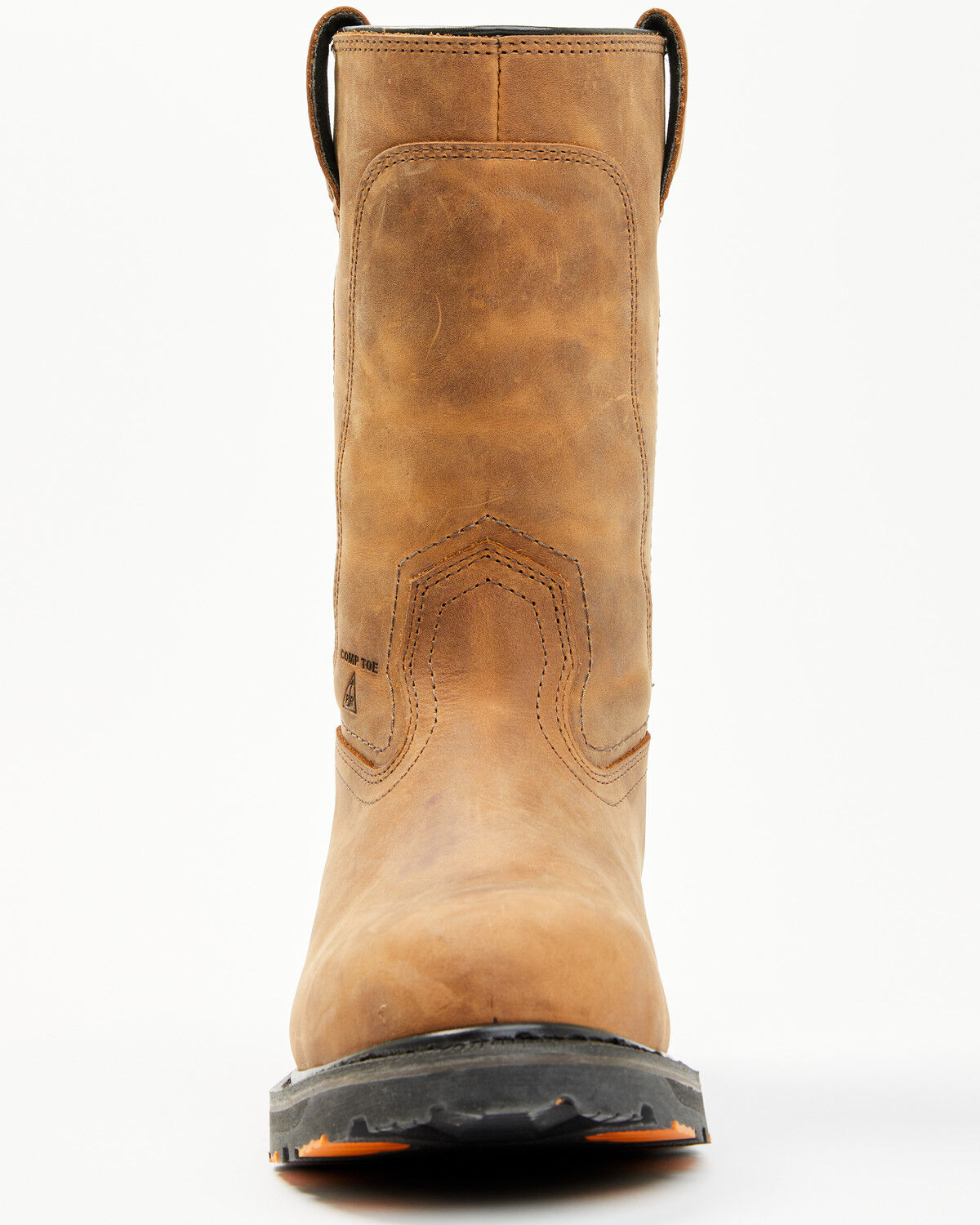 Image #4 - Hawx Men's 11" Industrial Wellington Work Boots - Composite Toe, Brown, hi-res