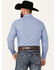 Image #4 - Roper Men's Printed Long Sleeve Pearl Snap Western Shirt, Blue, hi-res