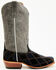 Image #2 - Horse Power Men's Patchwork Suede Western Boots - Square Toe, Black, hi-res
