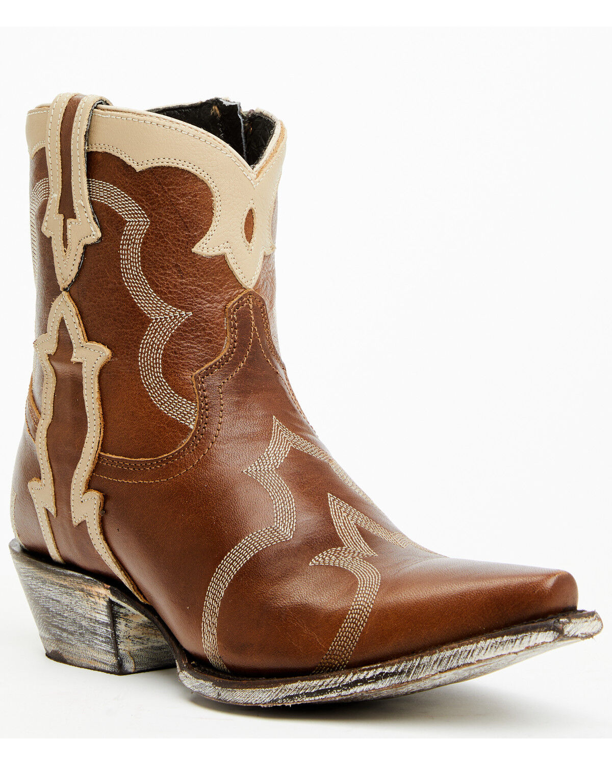 Image #1 - Caborca Silver by Liberty Black Women's Mossil Fashion Booties - Snip Toe, Tan, hi-res