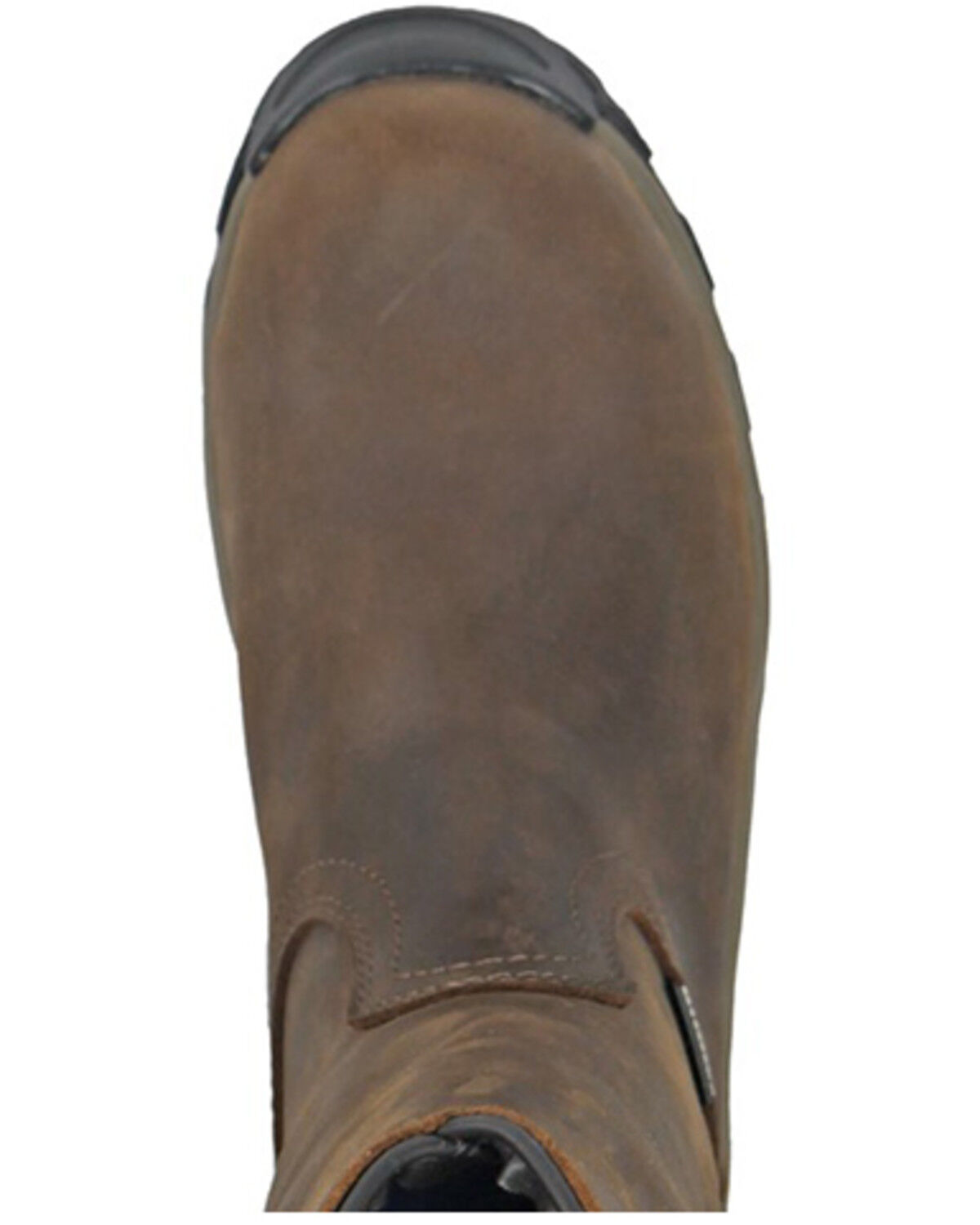 Image #6 - Hoss Men's 11" Waterproof Wellington Work Boots - Composite Toe, Brown, hi-res