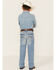 Image #3 - Cody James Boys' Arlo Light Wash Slim Bootcut Jeans, Blue, hi-res