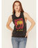 Image #1 - Bohemian Cowgirl Women's Distressed Cowboy Take Me Away Graphic Tank , Black, hi-res