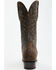 Image #5 - El Dorado Men's Bison Western Boots - Round Toe, Chocolate, hi-res