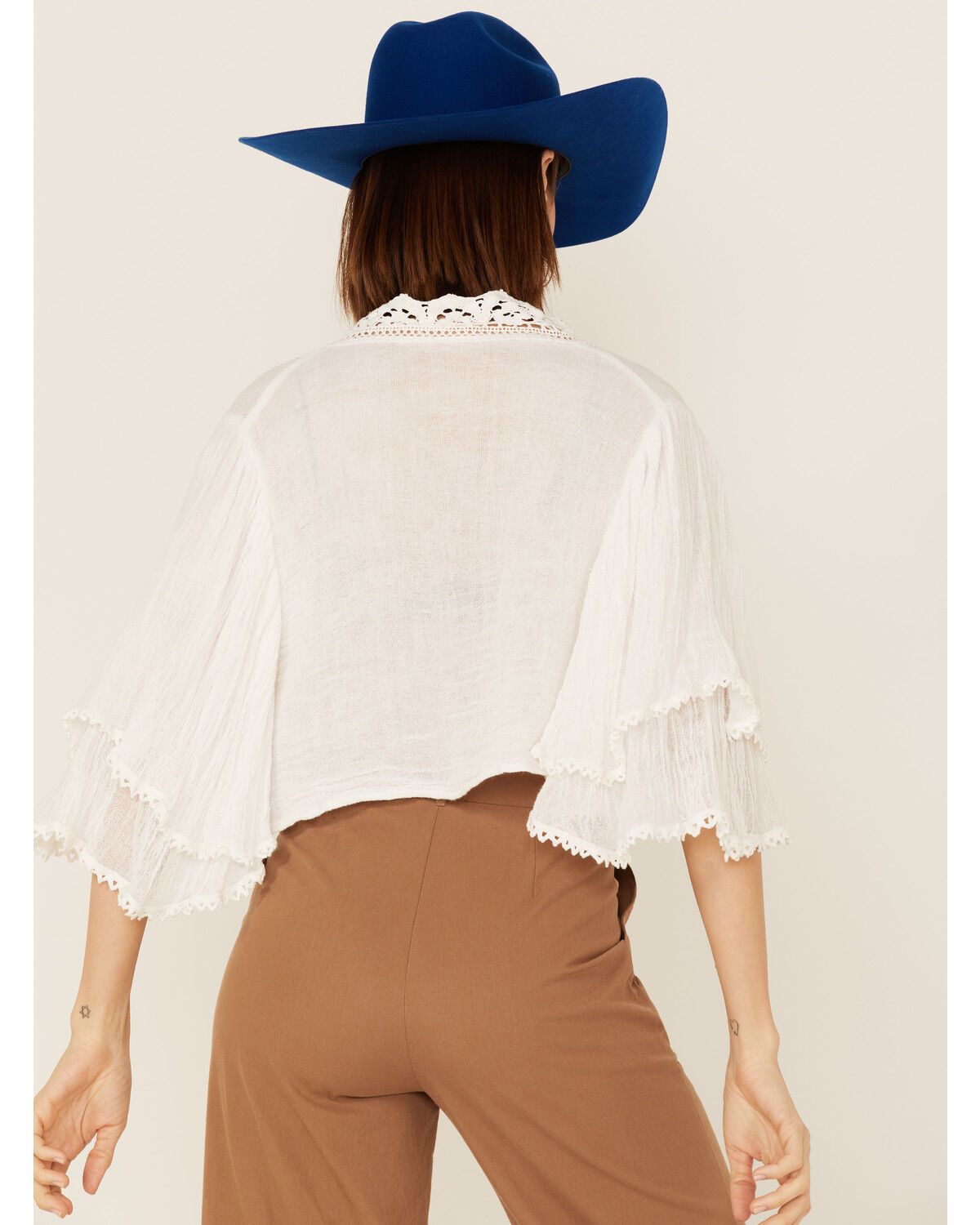 Image #4 - Jen's Pirate Booty Women's Halogen Top, White, hi-res