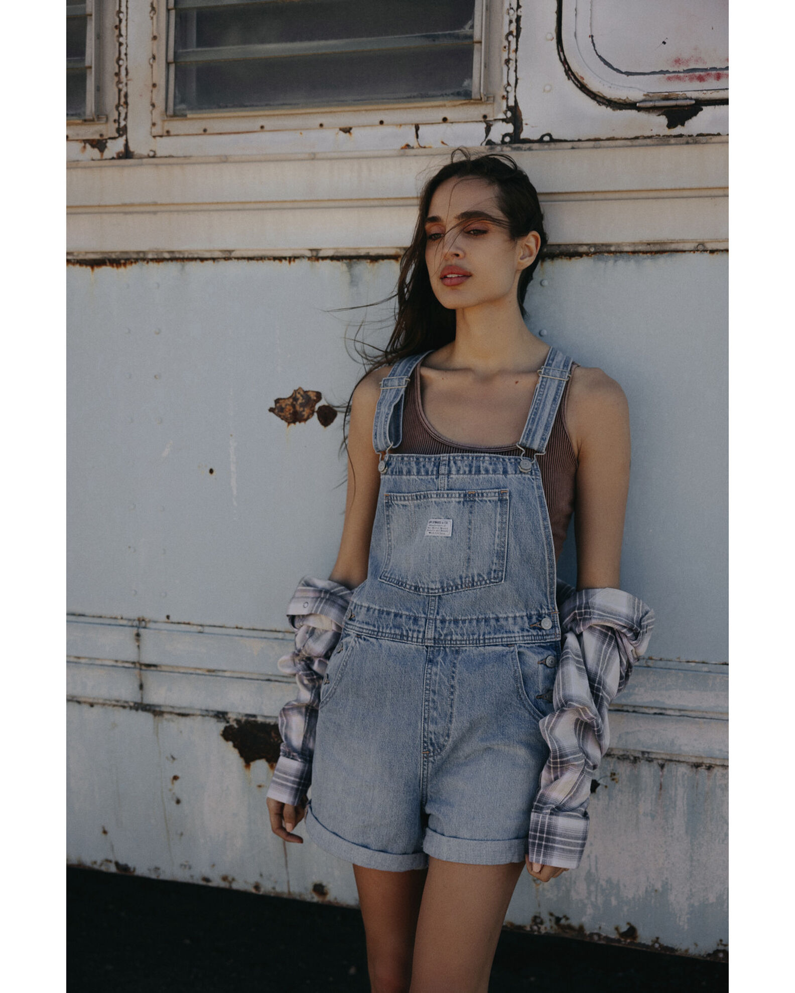 Levi's shortalls womens clearance