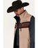 Image #2 - Cinch Men's Southwestern Border Print Bonded Bomber Vest, Khaki, hi-res
