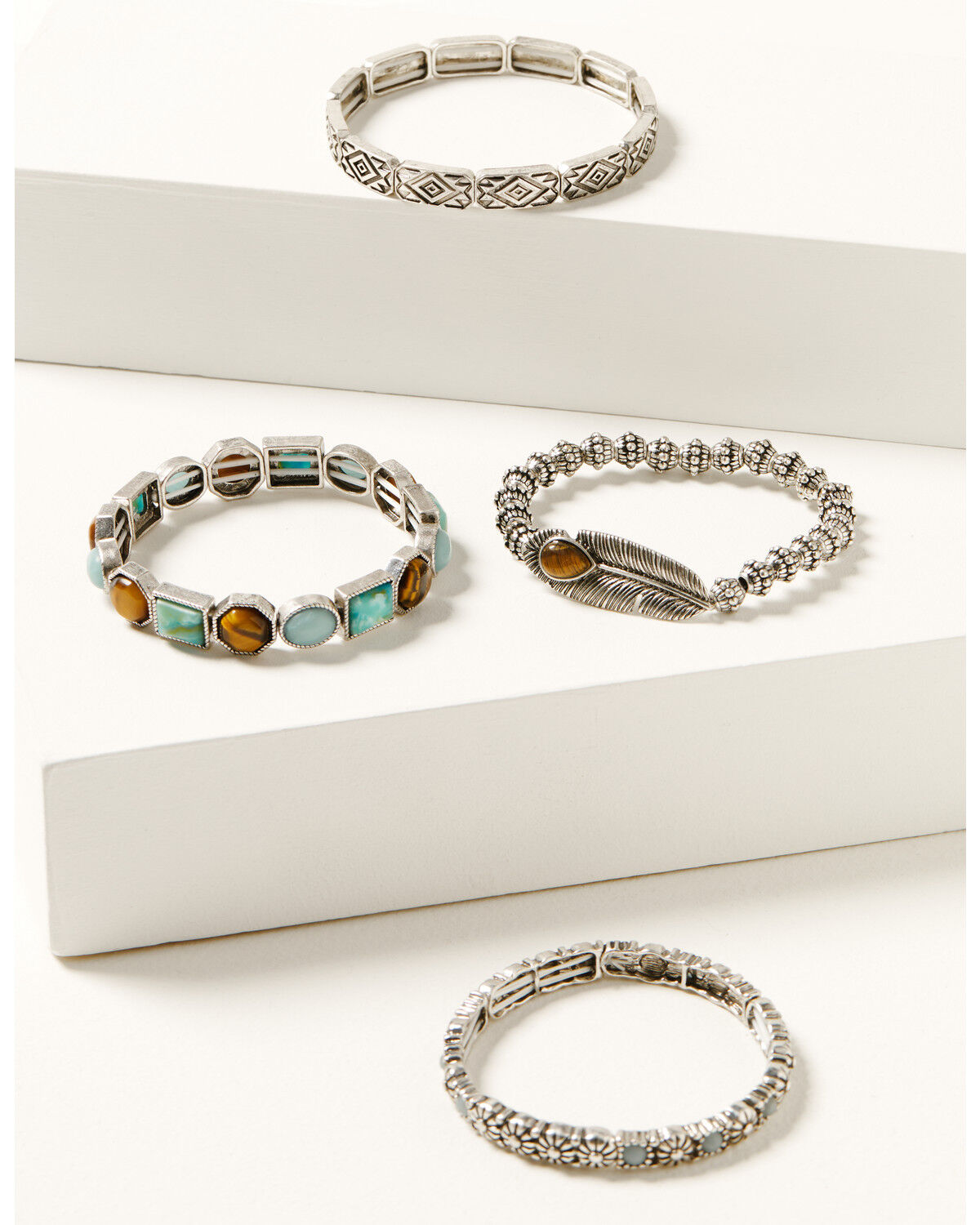Image #1 - Shyanne Women's Juniper Sky Bracelet Set - 3 Piece, Silver, hi-res