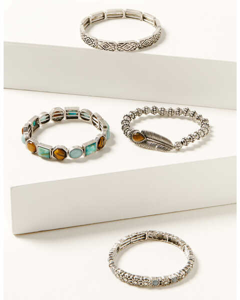 Image #1 - Shyanne Women's Juniper Sky Bracelet Set - 3 Piece , Silver, hi-res