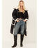 Image #1 - Room 34 Women's Sherpa Puffer Coat, Black, hi-res