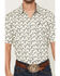 Image #3 - Cody James Men's Toro Steer Head Print Short Sleeve Button-Down Stretch Western Shirt - Big, Tan, hi-res