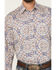 Image #3 - Stetson Men's Medallion Print Long Sleeve Snap Western Shirt, Blue, hi-res