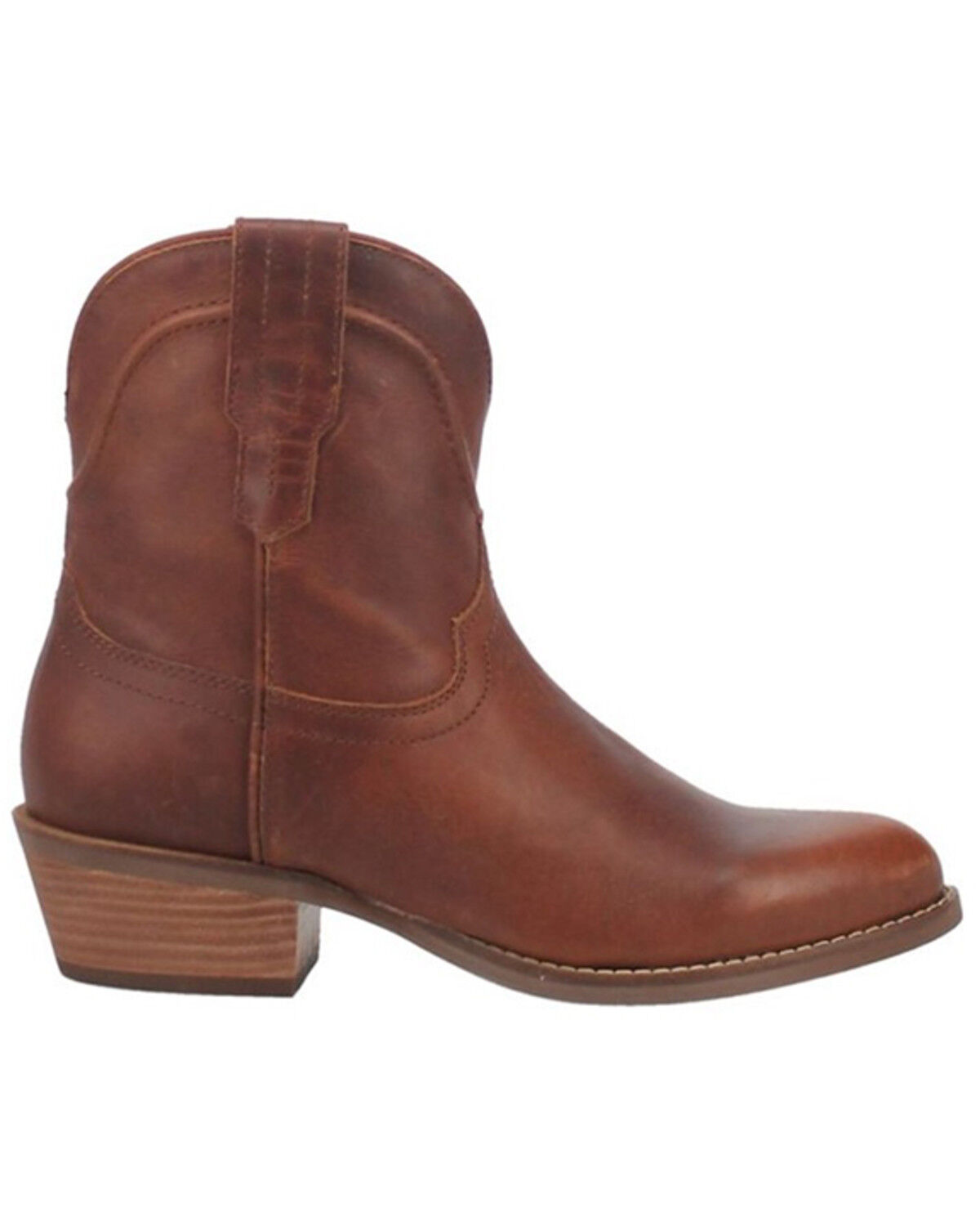 Image #2 - Dingo Women's Seguaro Western Booties - Round Toe, Brown, hi-res