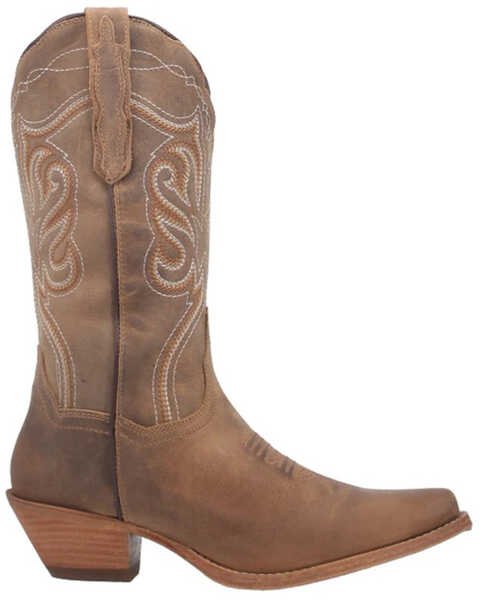 Image #2 - Dan Post Women's Karmel Western Boots - Snip Toe, Lt Brown, hi-res