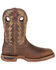 Image #2 - Rocky Men's Long Range Waterproof Western Boots - Square Toe, Distressed Brown, hi-res