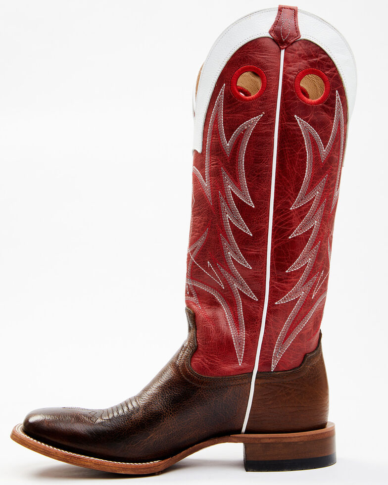 Cody James Men's Buckaroo Western Boots - Wide Square Toe, Red, hi-res