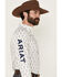 Image #3 - Ariat Men's Team Perkins Geo Print Long Sleeve Button-Down Western Shirt, White, hi-res