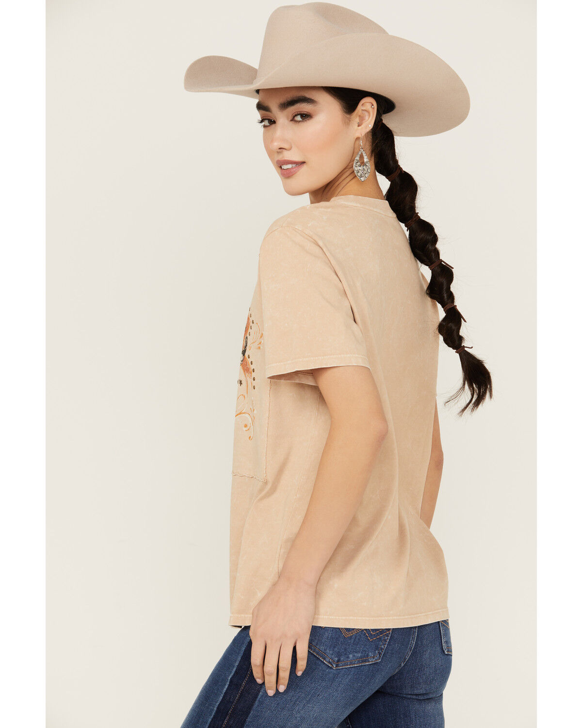 Image #5 - Idyllwind Women's Max Headstrong Short Sleeve Graphic Tee, Wheat, hi-res
