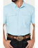 Image #3 - Ariat Men's VentTEK Outbound Solid Short Sleeve Fitted Performance Shirt, Light Blue, hi-res