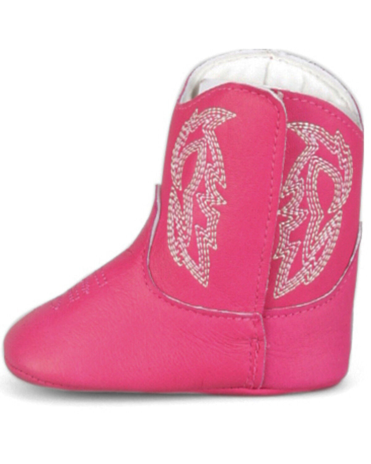 Image #3 - Justin Infant Boys' Baby Canter Western Boots - Round Toe, Pink, hi-res