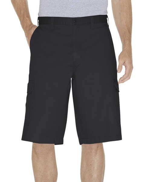 Image #1 - Dickies Men's 13" Loose Fit Cargo Shorts, Black, hi-res