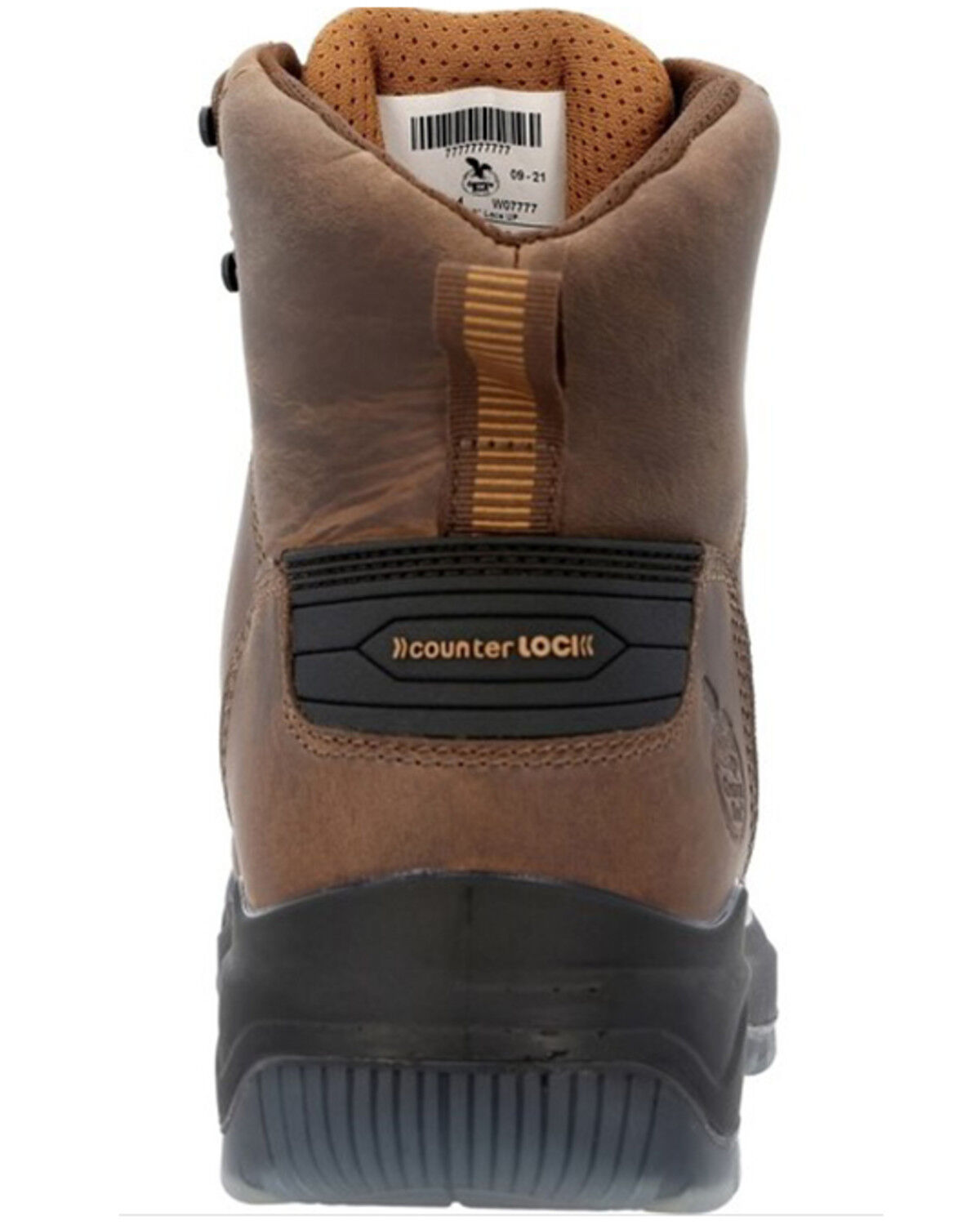 Image #5 - Georgia Boot Men's 6" FLXpoint Ultra Lace-Up Waterproof Work Boots - Soft Toe, Black/brown, hi-res