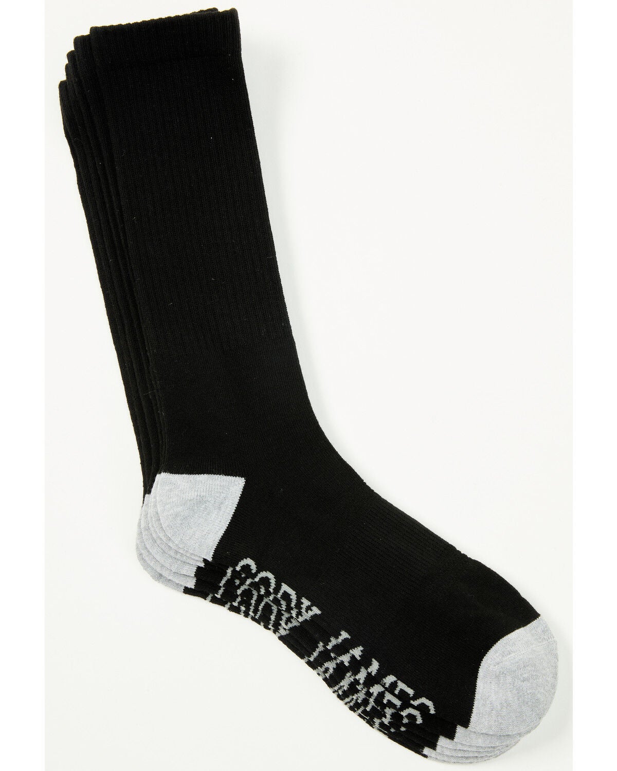 Cody James Men's Crew Socks - 3 Pack, Black, hi-res