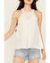 Image #3 - Shyanne Women's Crochet Halter Tank Top, White, hi-res