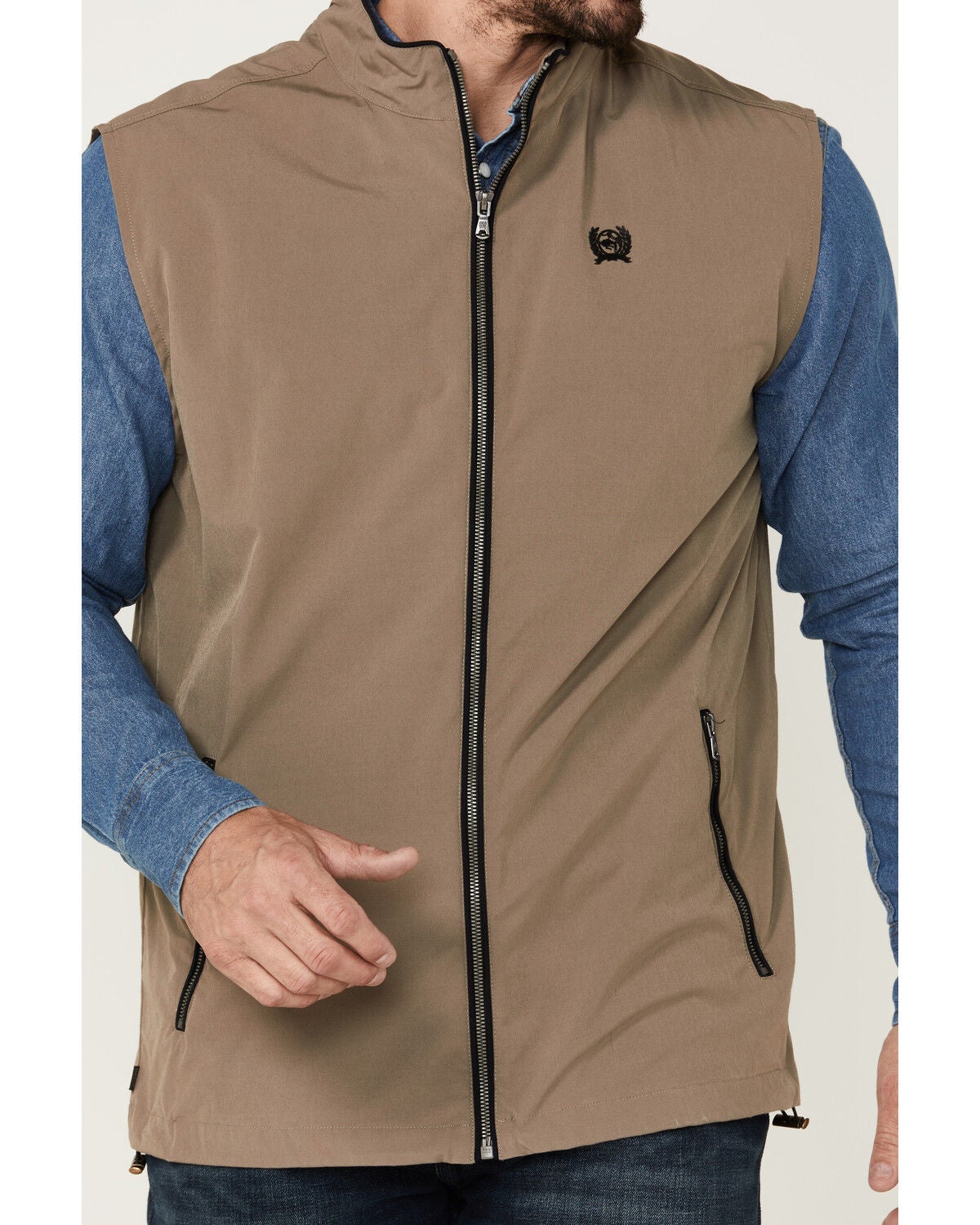 Image #3 - Cinch Men's Lightweight Silicone Zip-Front Vest, , hi-res