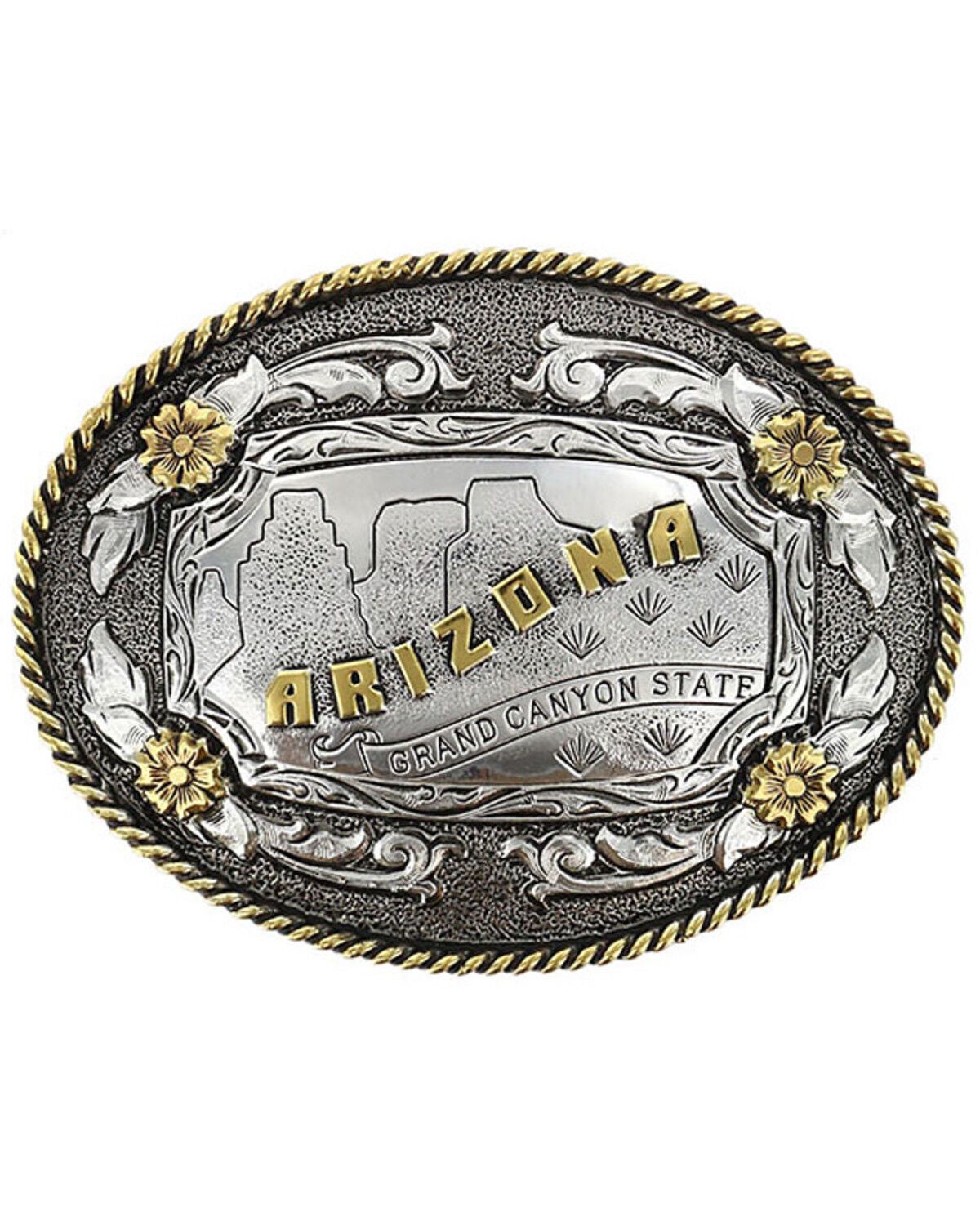 Cody James Men's Antiqued Oval Arizona Belt Buckle, Multi, hi-res
