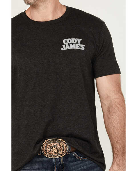 Image #4 - Cody James Men's Ace Skull Short Sleeve Graphic T-Shirt , Black, hi-res
