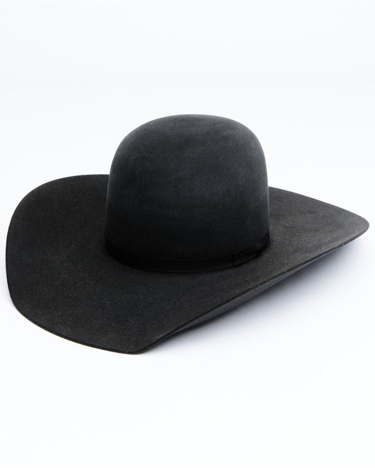 Rodeo King Men's 7X Pen Crown Western Felt Hat, Black, hi-res