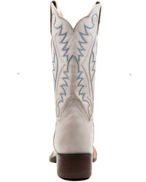 Image #5 - Dan Post Women's Sugar Western Boots - Broad Square Toe, White, hi-res