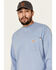 Image #4 - Carhartt Men's FR Long Sleeve Pocket Work Shirt, Med Blue, hi-res