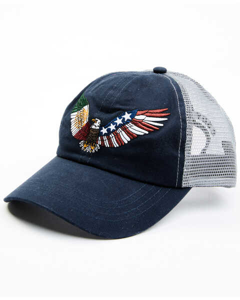 Cody James Men's Mexico & American Eagle Embroidered Ball Cap , Navy, hi-res