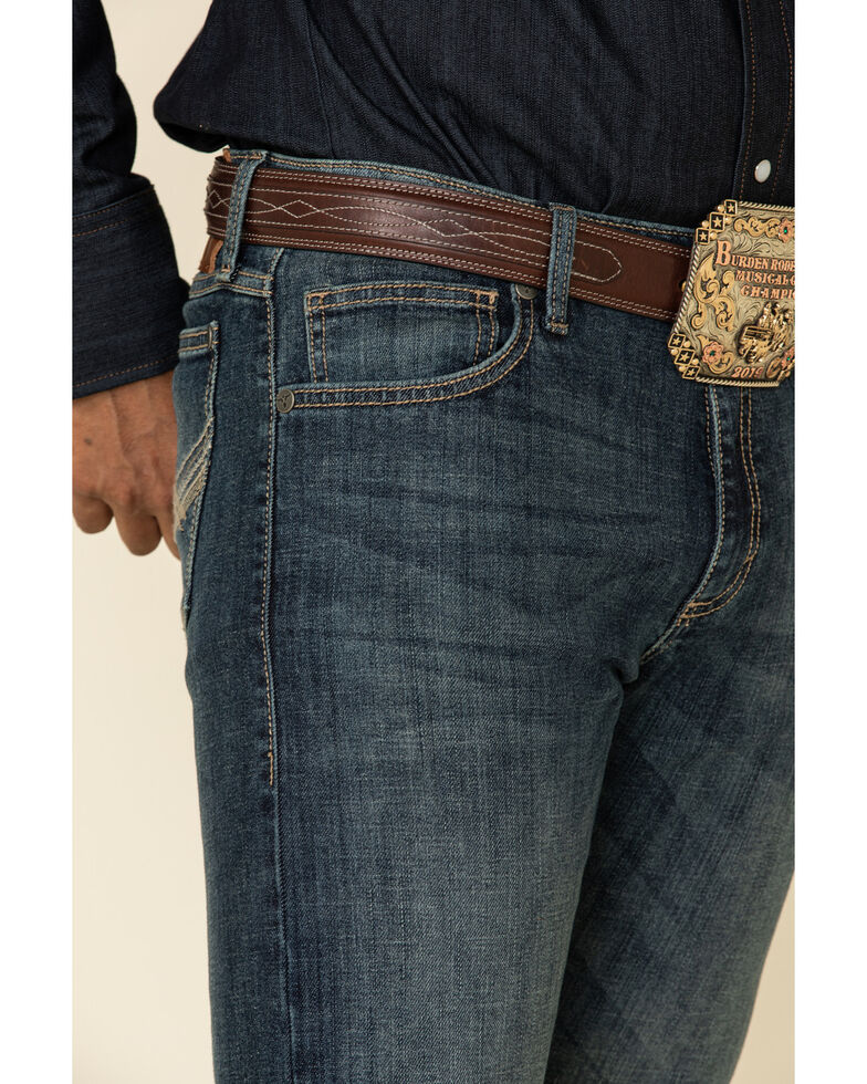 Wrangler 20X Men's No. 42 Marina Vintage Stretch Slim Bootcut Jeans , Blue, hi-res